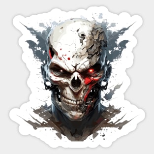 Skull Wild Life Painting Dark Character Spirit Sticker